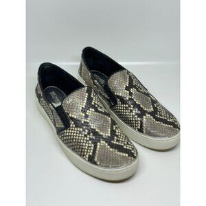 Michael Kors Women Snakeskin Embossed Loafers Shoes Size 6.5 Slip On